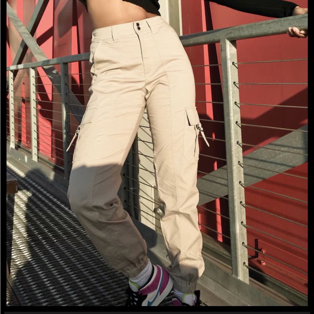Garage Beige Cargo Pants